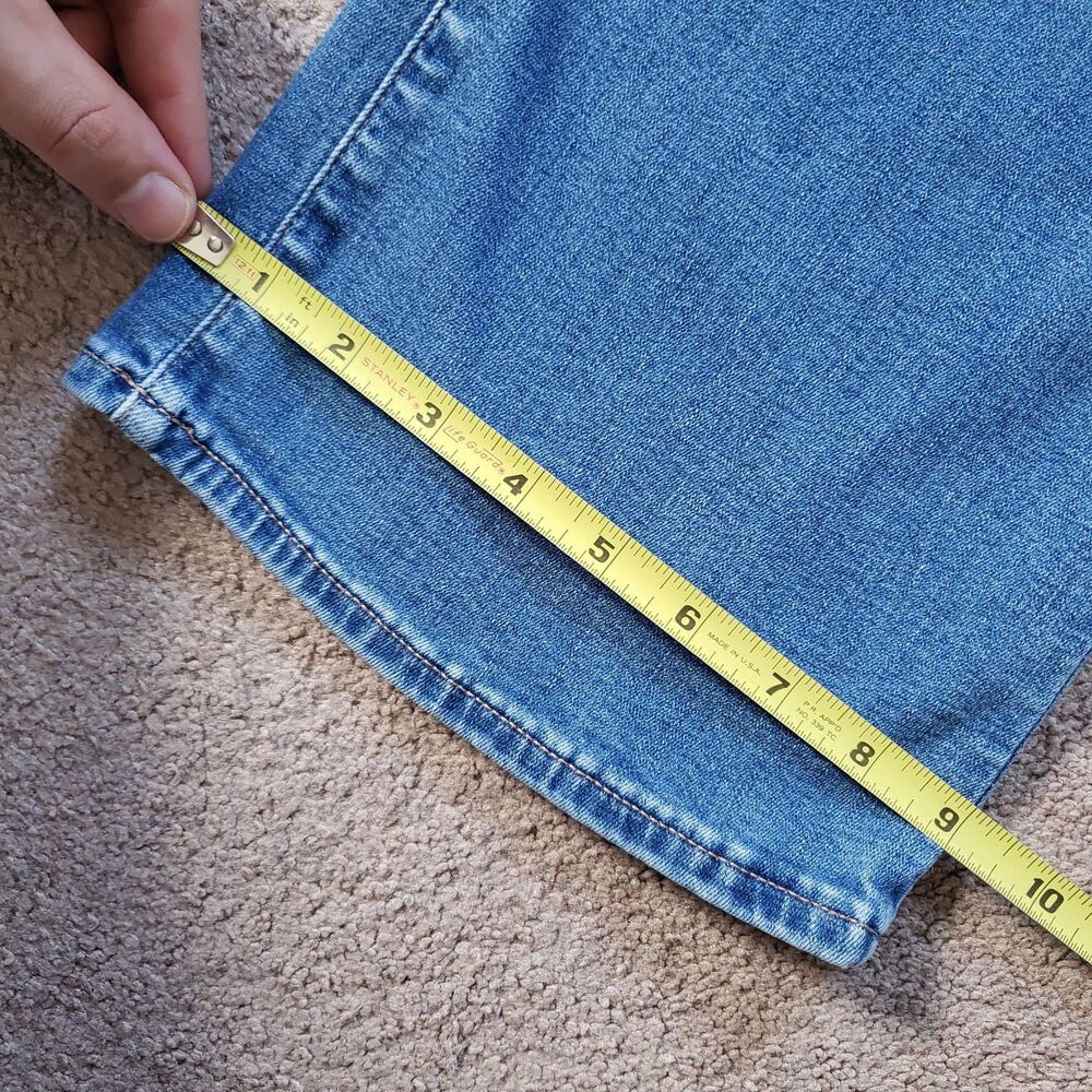 American Eagle Kick Boot Jeans Next Level Stretch Med Wash Flare Size 10 Reg Y2k - Picture 10 of 11
